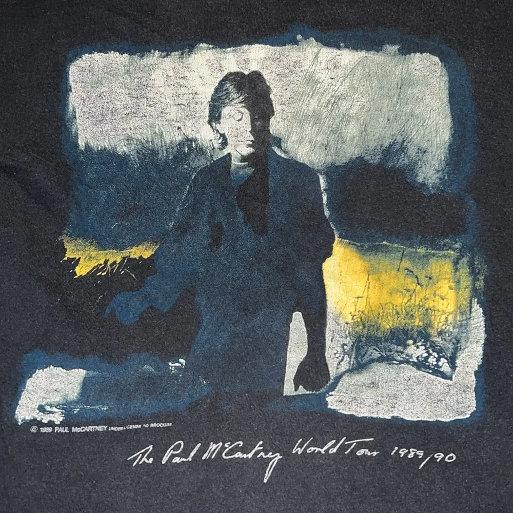 1989 1990 Paul McCartney World Tour T-shirt XL - Picture 3 of 5